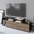 Nexera 2 Door Wide TV Stand - Black, Walnut