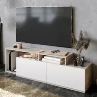 Nexera 2 Door Wide TV Stand - Cordoba, White