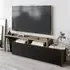 Nexera 2 Door Wide TV Stand - Walnut, Black