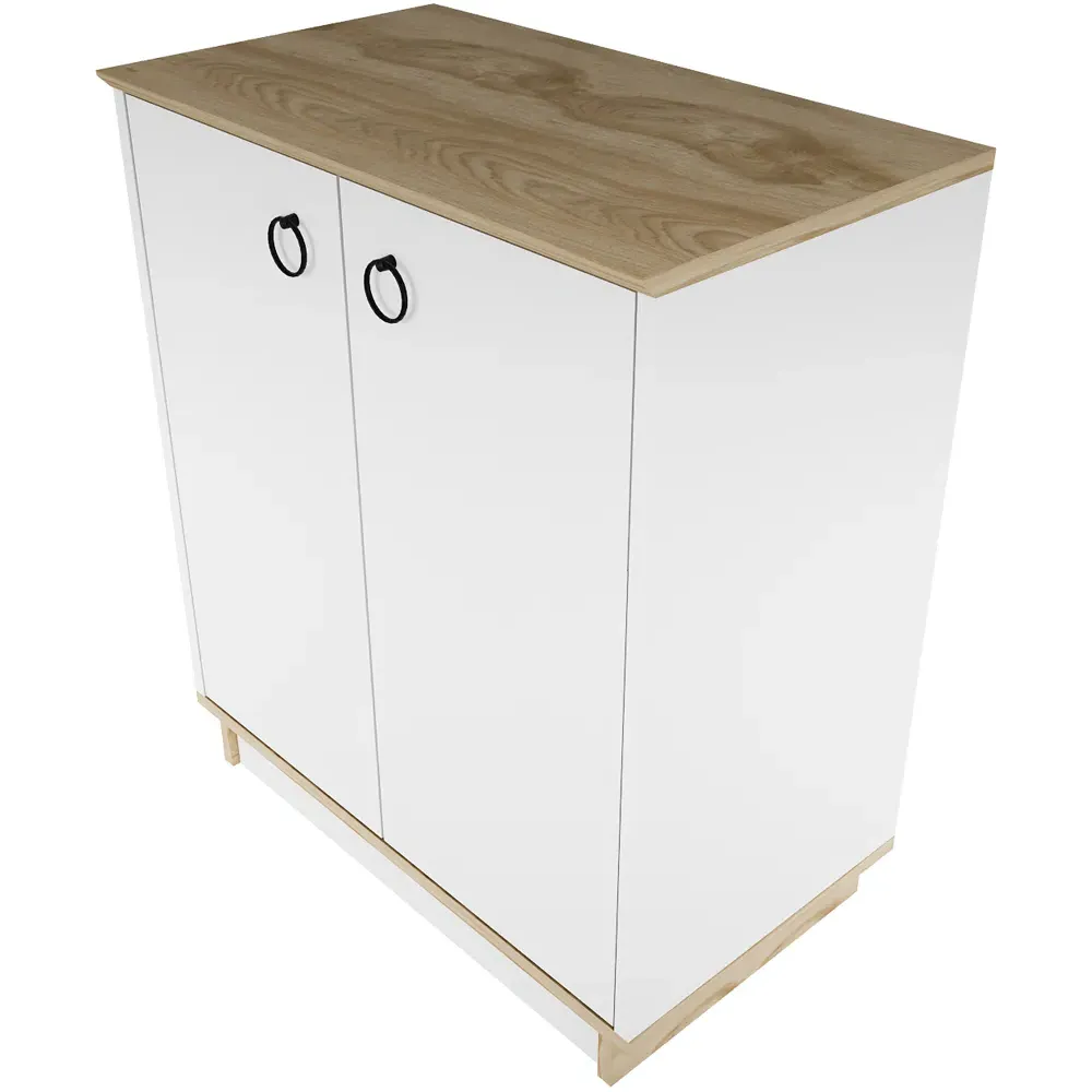 Nuans 2 Door Multipurpose Cabinet - White, Oud