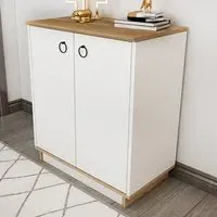 Nuans 2 Door Multipurpose Cabinet - White, Oud