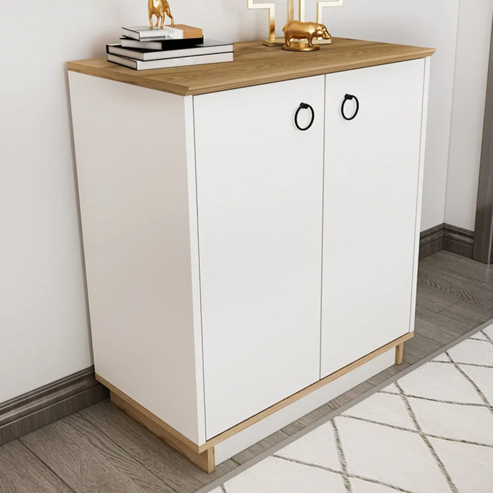 Nuans 2 Door Multipurpose Cabinet - White, Oud