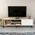 Olyo Single Door TV Unit with Storage - Oak, White