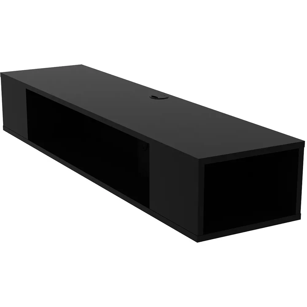 Peti Floating TV Unit with Storage - Black