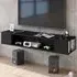 Peti Floating TV Unit with Storage - Black
