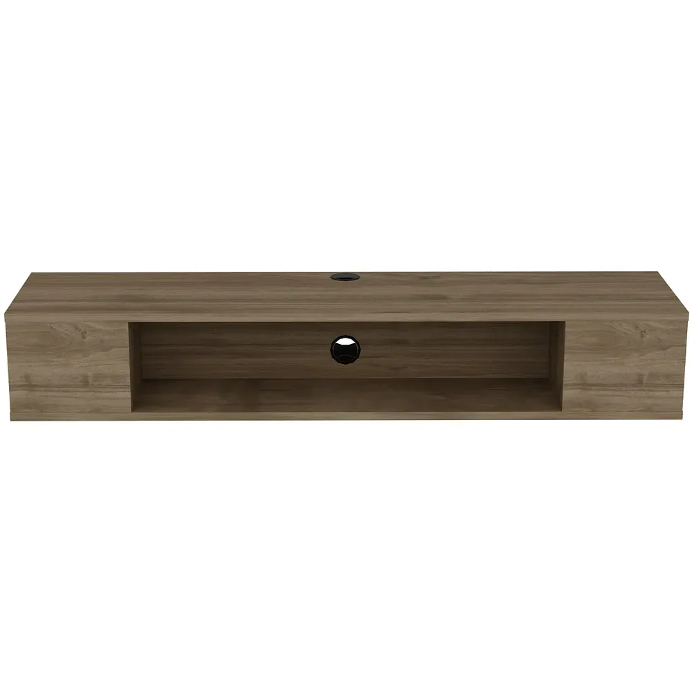 Peti Floating TV Unit with Storage - Brown