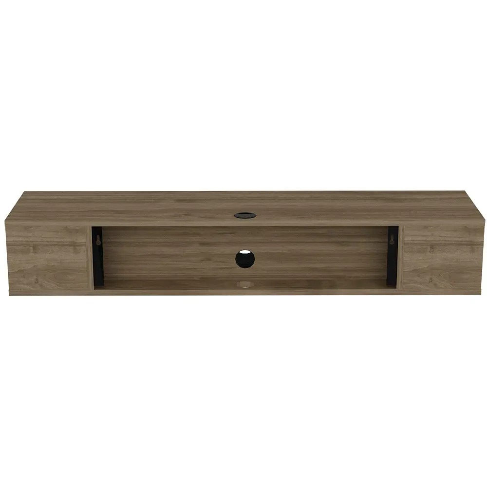 Peti Floating TV Unit with Storage - Brown