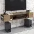 Peti Floating TV Unit with Storage - Brown