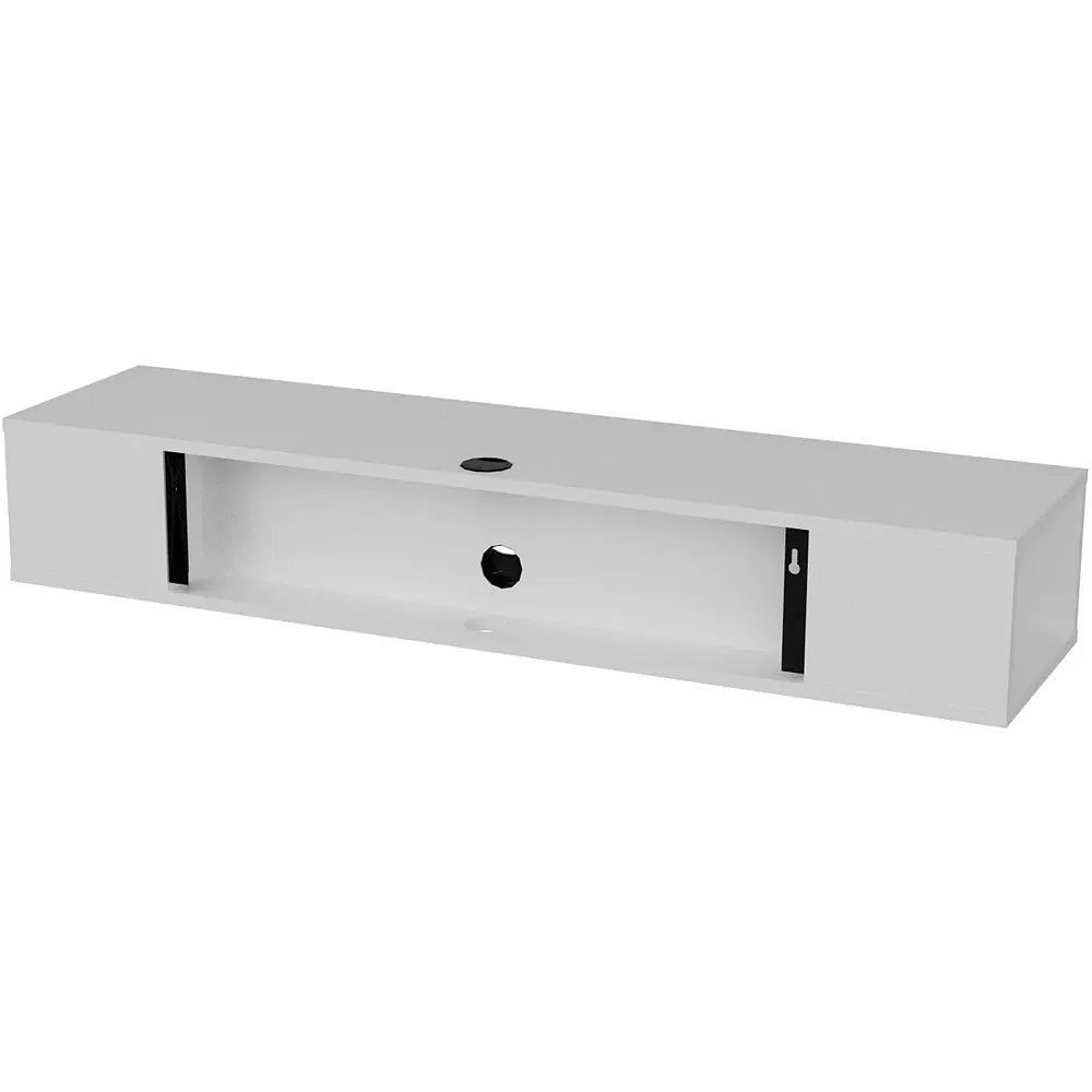 Peti Floating TV Unit with Storage - White