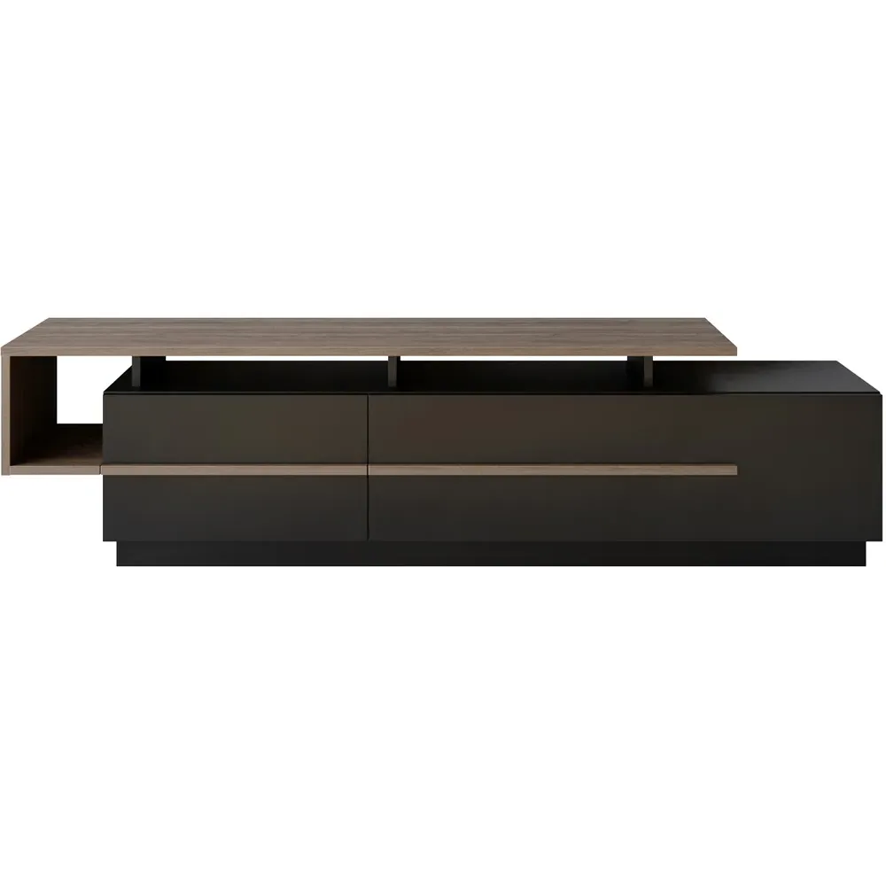 Pia TV Unit with Storage - Black, Walnut