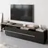 Pia TV Unit with Storage - Black, Walnut