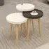 Piscina Nest of Coffee Tables Set of 3 - White, Anthracite