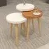 Piscina Nest of Coffee Tables Set of 3 - White, Walnut