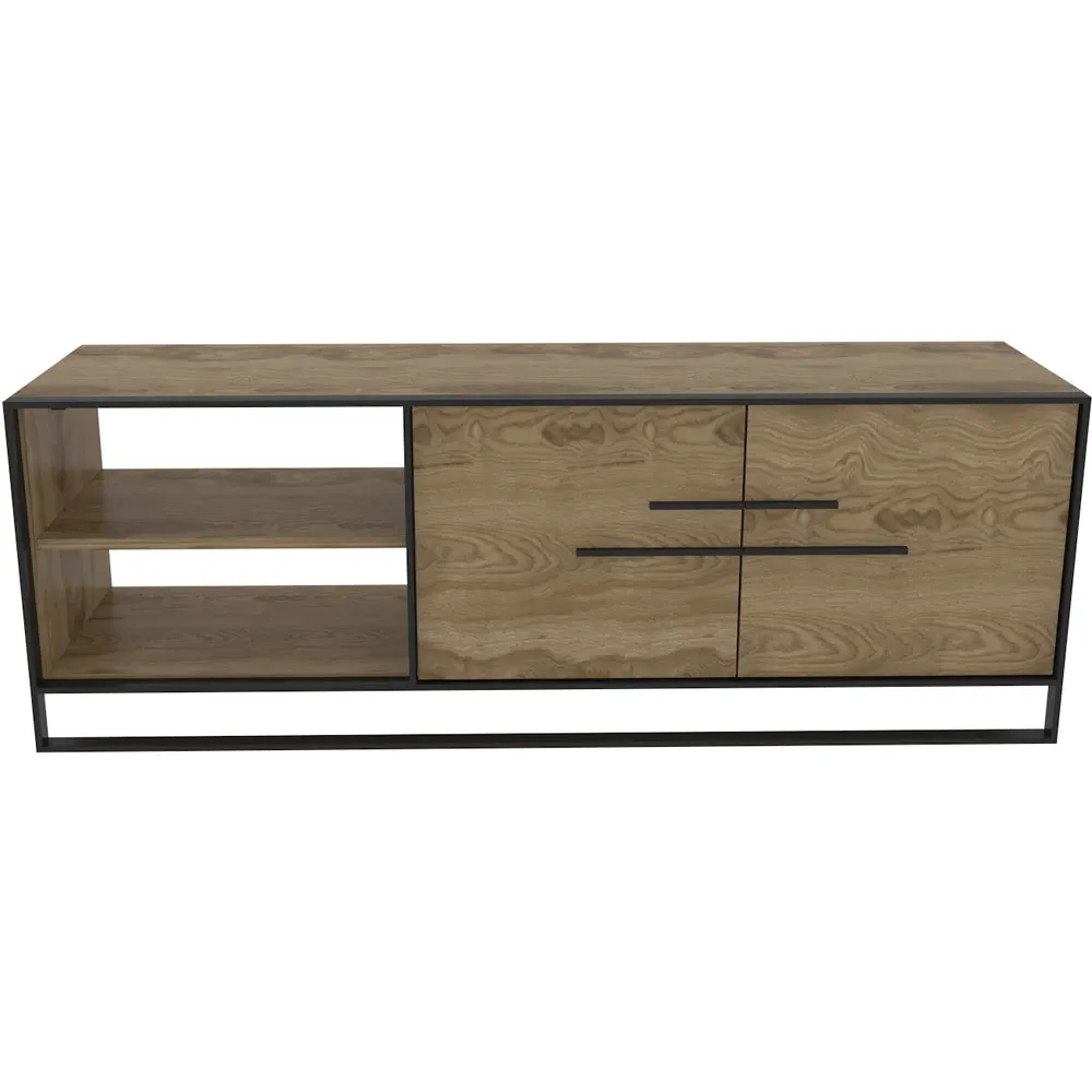 Polka 2 Door TV Unit - Oud, Black