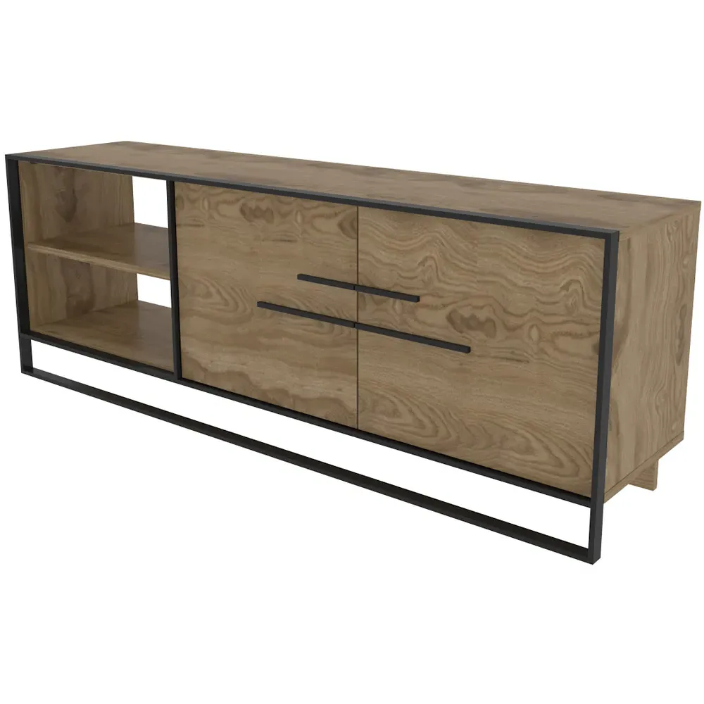 Polka 2 Door TV Unit - Oud, Black