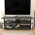 Pueblo 4 Open Shelf Wide TV Unit - White and Anthracite