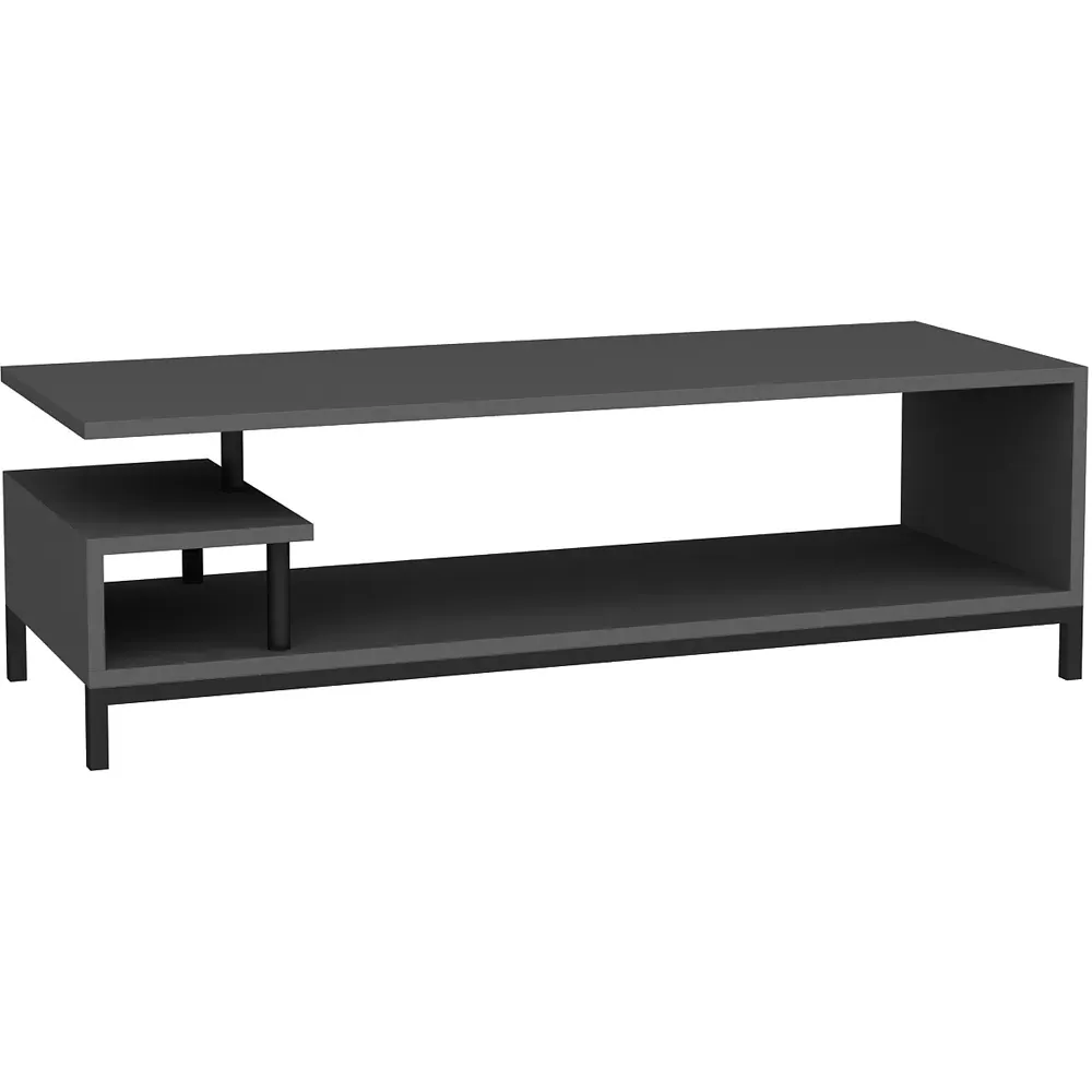 Reilly 2 Shelf TV Unit - Black, Anthracite