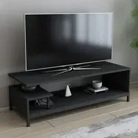 Reilly 2 Shelf TV Unit - Black, Anthracite