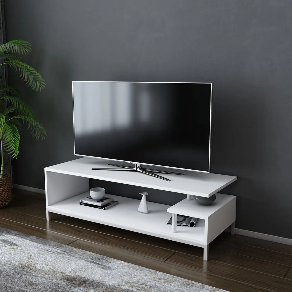 Reilly 2 Shelf TV Unit - White