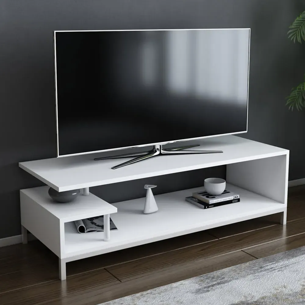 Reilly 2 Shelf TV Unit - White