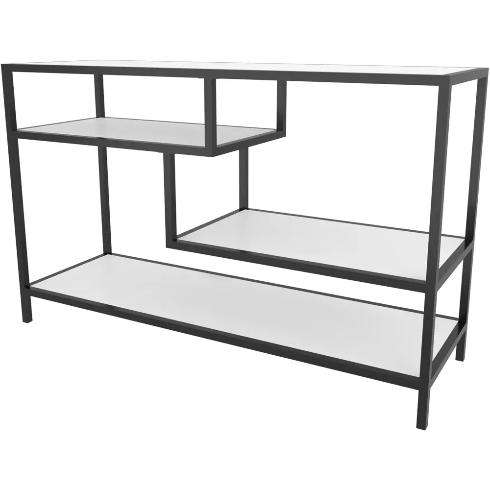 Robins TV Stand with Storage - Black, Metal