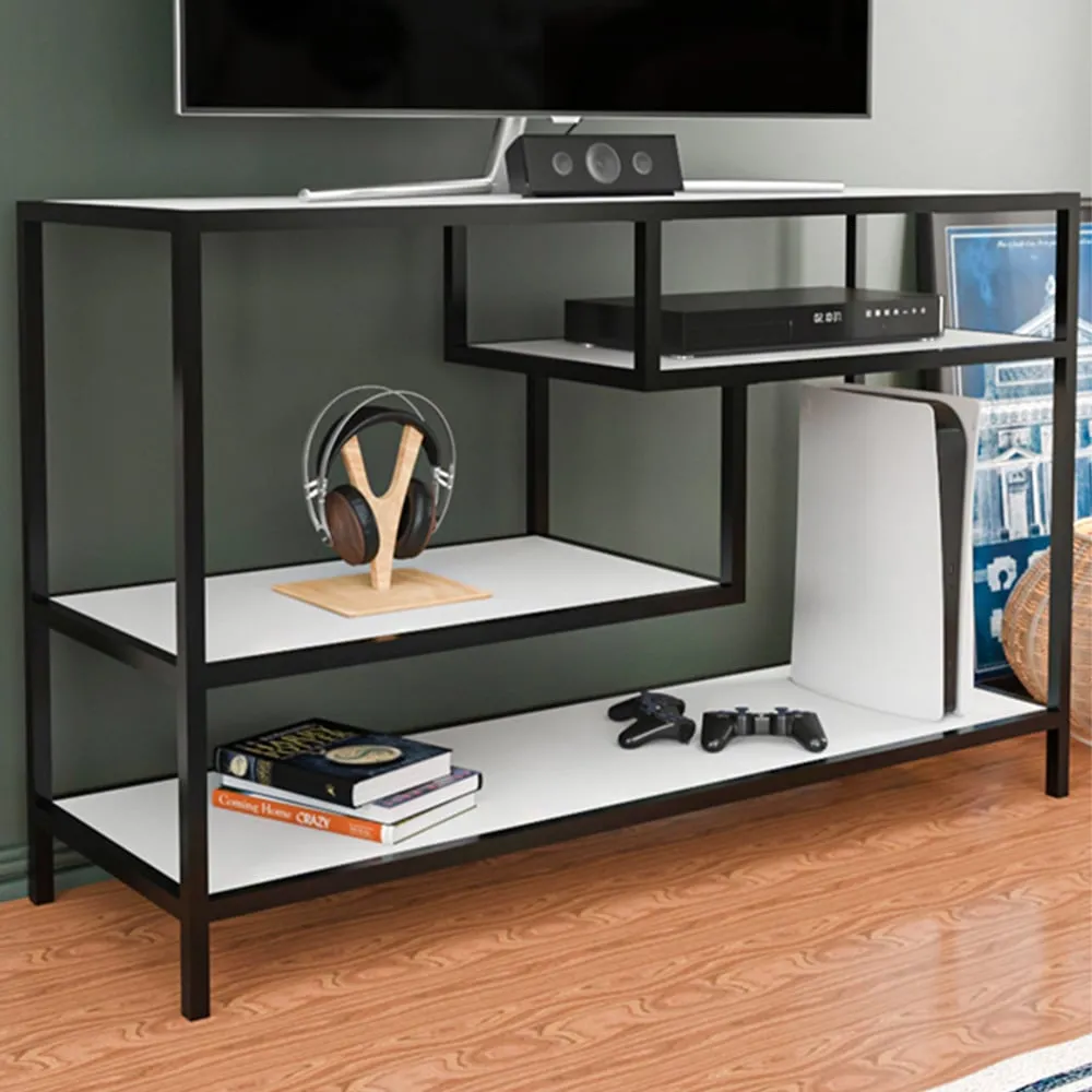 Robins TV Stand with Storage - Black, Metal image