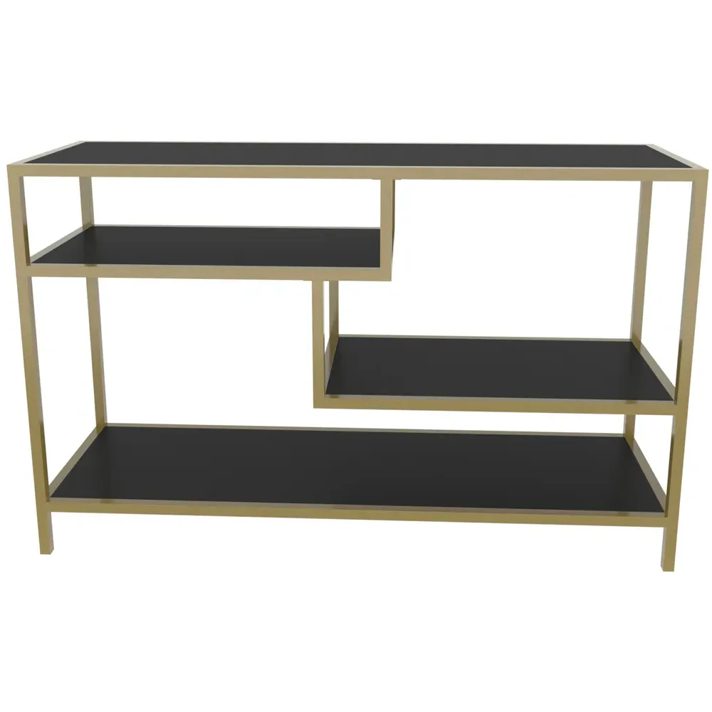 Robins TV Stand with Storage - Gold, Metal