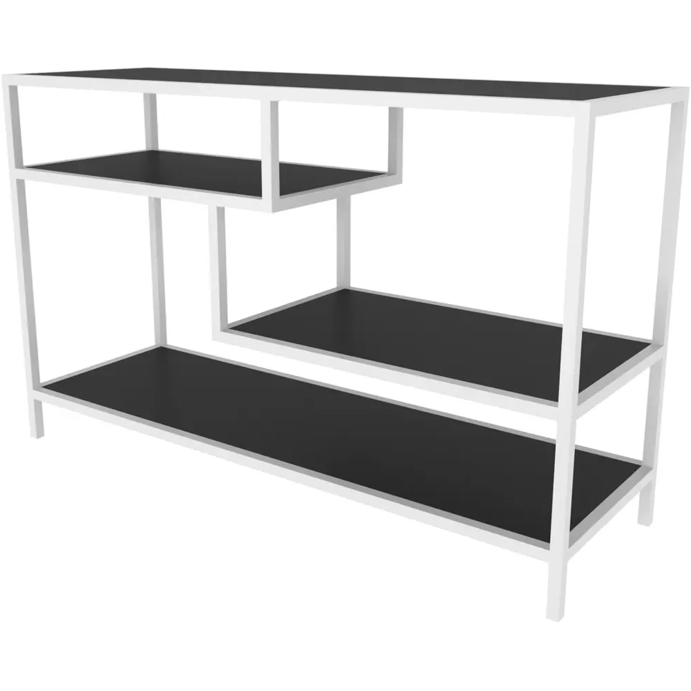 Robins TV Stand with Storage - White, Metal