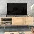 Ronas Wide TV Unit with Storage - Oak