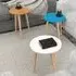Round Nest of Coffee Tables Set of 3 - Blue, Teak