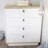 Sahra 4 Drawer Chest of Drawers - White, Oak
