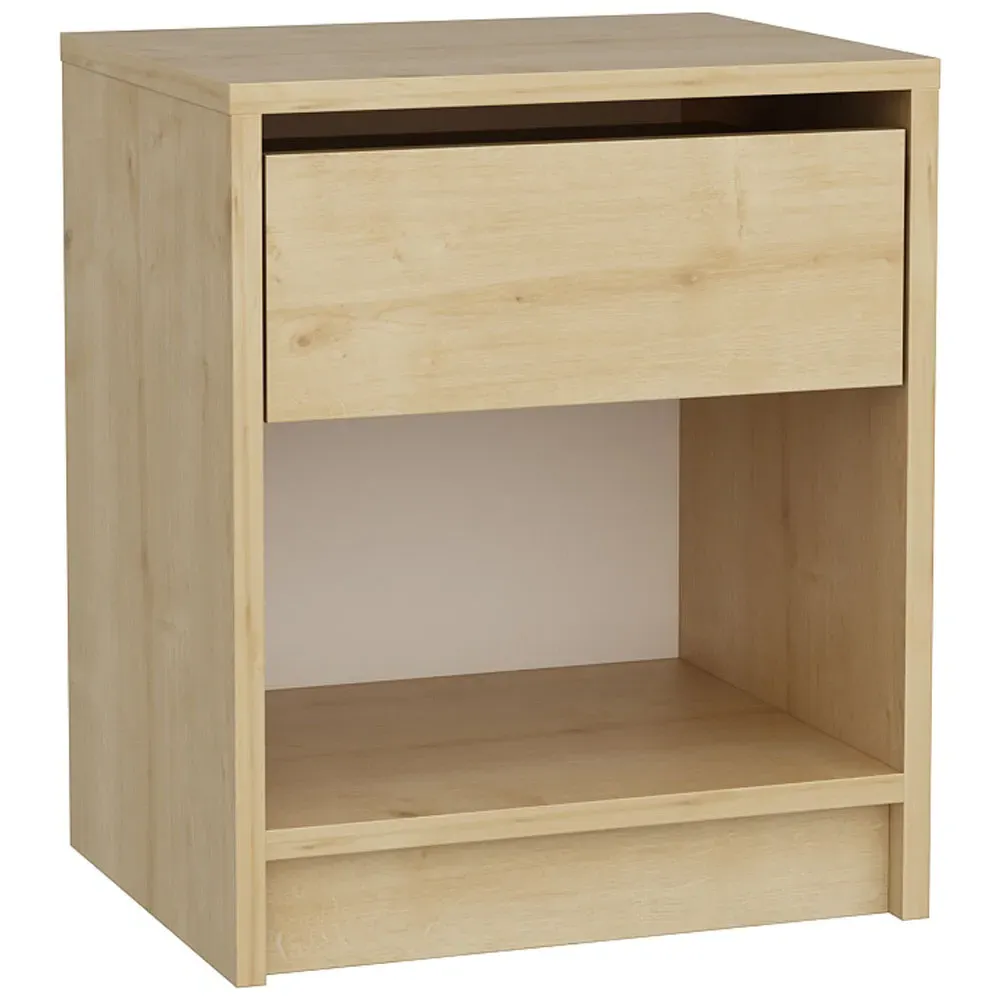 Sheridan Single Drawer Floating Bedside Table - Sapphire Oak
