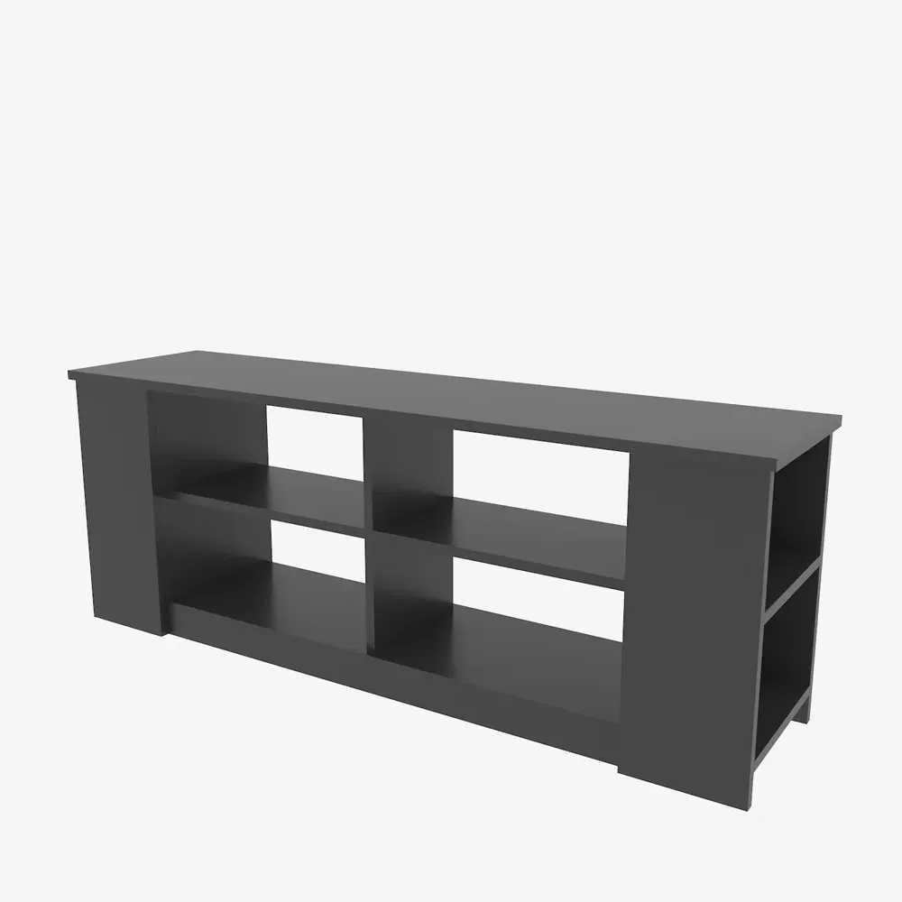 Space 8 Shelf TV Unit - Anthracite