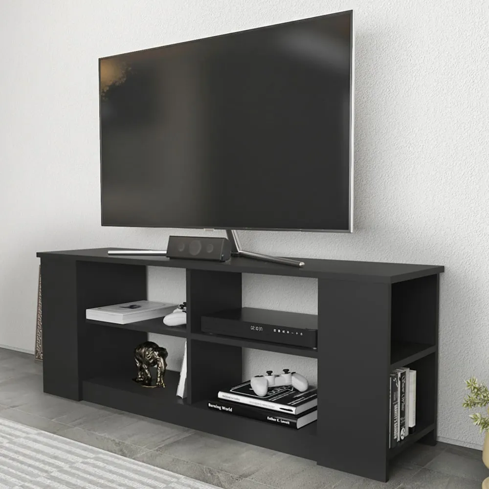 Space 8 Shelf TV Unit - Anthracite image