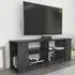 Space 8 Shelf TV Unit - Black Marble Effect