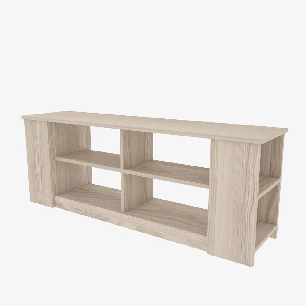 Space 8 Shelf TV Unit - Grey