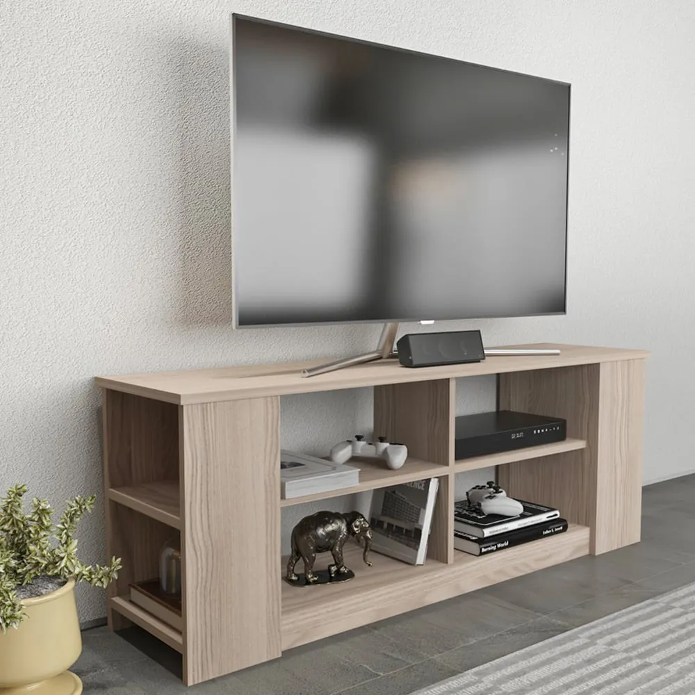 Space 8 Shelf TV Unit - Grey