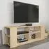 Space 8 Shelf TV Unit - Oak