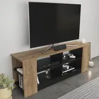 Space 8 Shelf TV Unit - Walnut