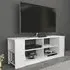 Space 8 Shelf TV Unit - White
