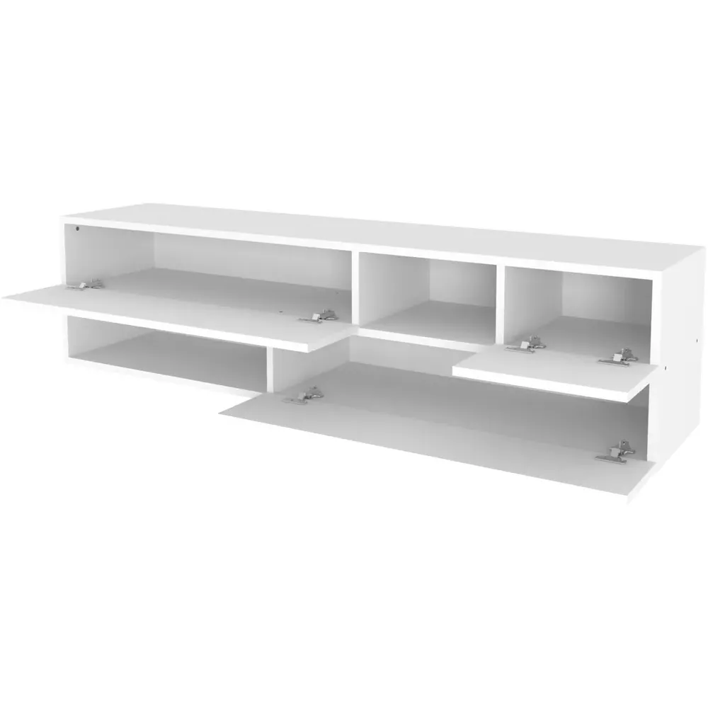 Sunny 3 Door TV Unit with Storage - White