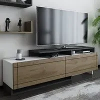 Tamy 2 Door TV Unit with Wall Shelves - Multi