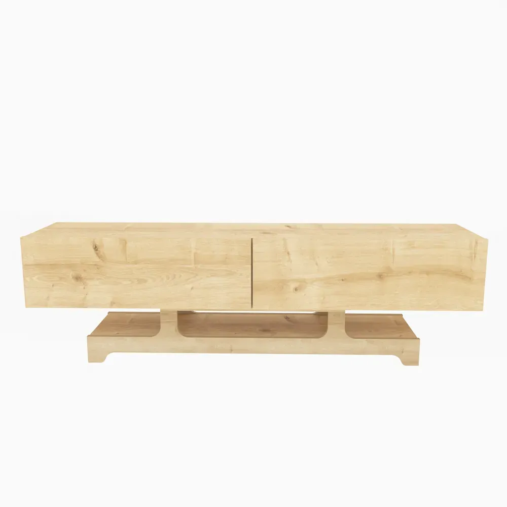 Tera 2 Door TV Unit with Storage - Oak