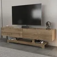 Tera 2 Door TV Unit with Storage - Walnut