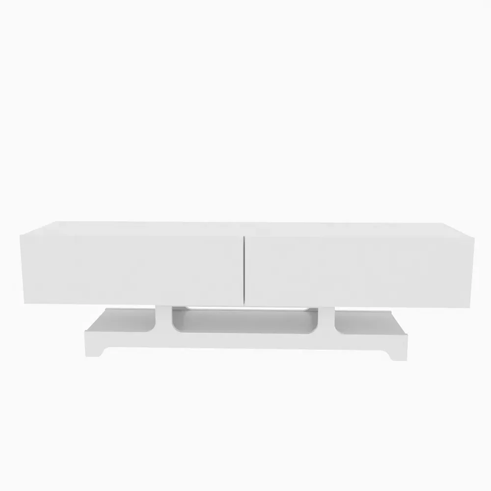 Tera 2 Door TV Unit with Storage - White