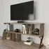 Termas 8 Shelf TV Unit - Walnut, Black