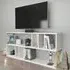 Termas 8 Shelf TV Unit - White, Gold