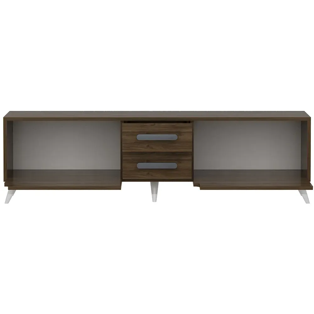 Tex Wide TV Unit with Storage - Walnut