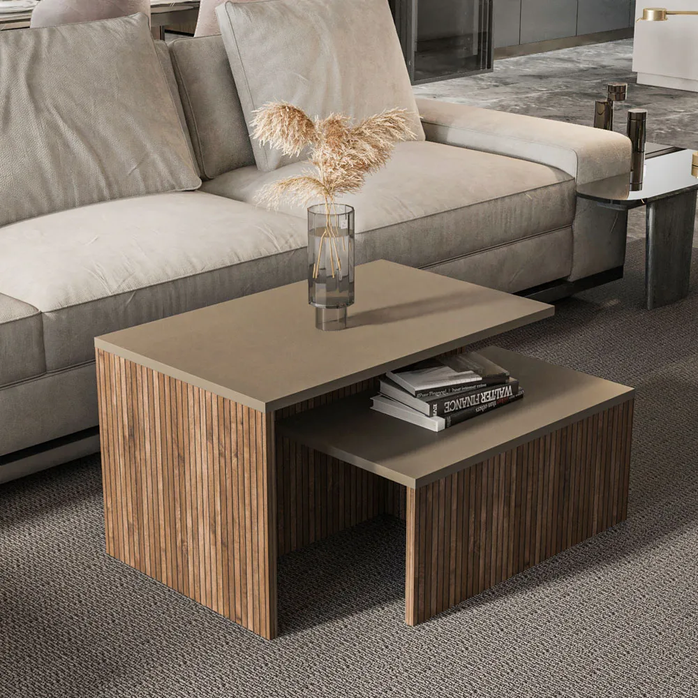 Twins Galaxy Alina Nest Coffee Tables Set of 2