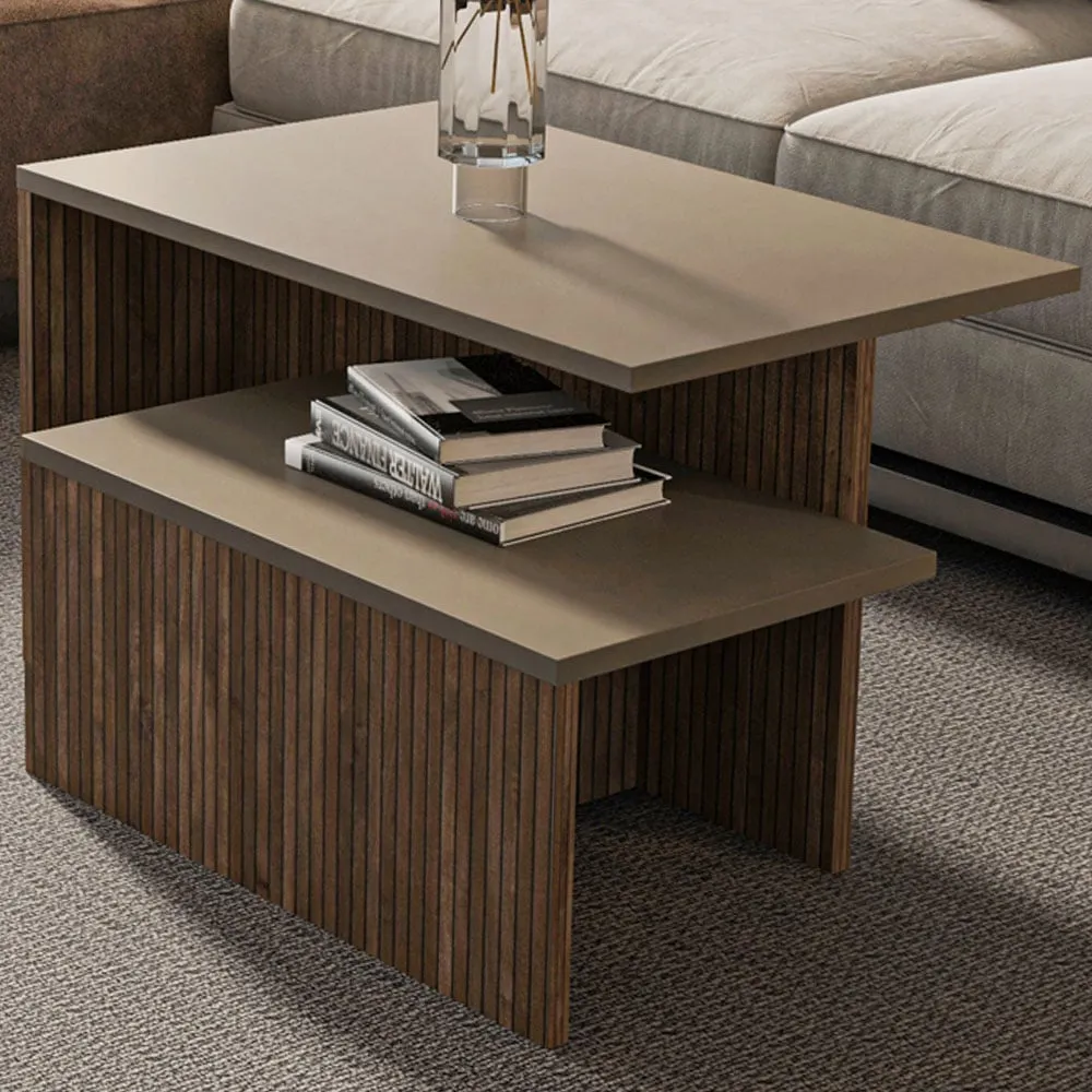 Twins Galaxy Alina Nest Coffee Tables Set of 2 image